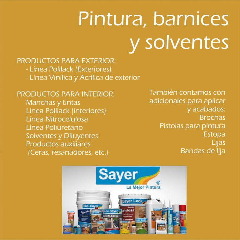 Pinturas Barnices Y Solventes Depinosa